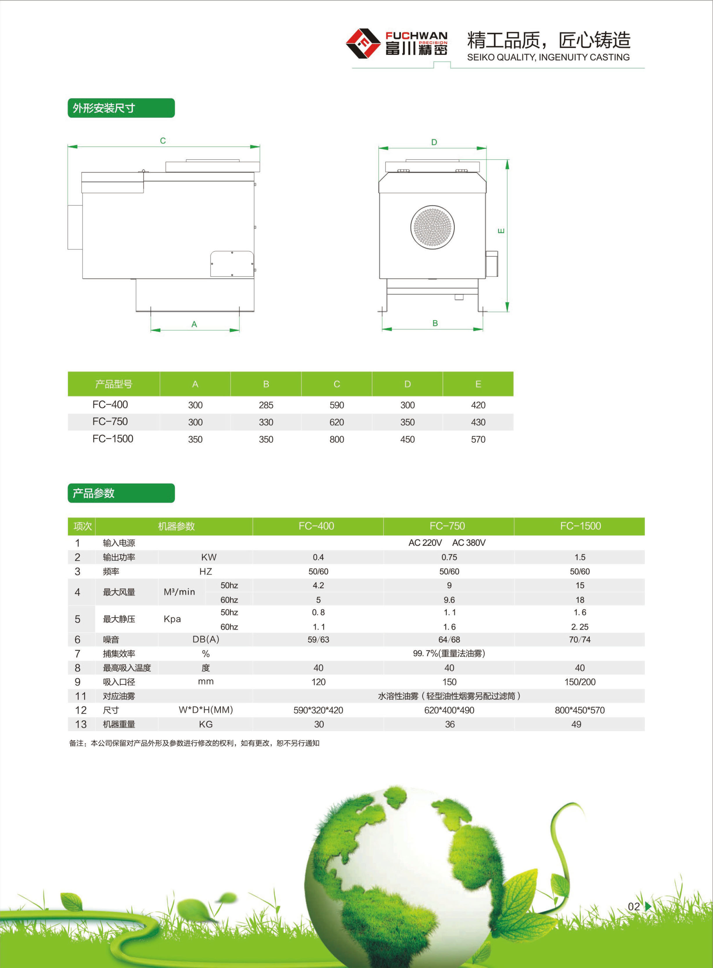 油雾收集器FC-750